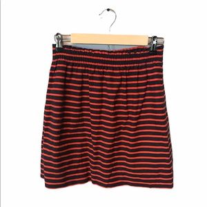 J Crew Factory striped linen blend skirt size 2